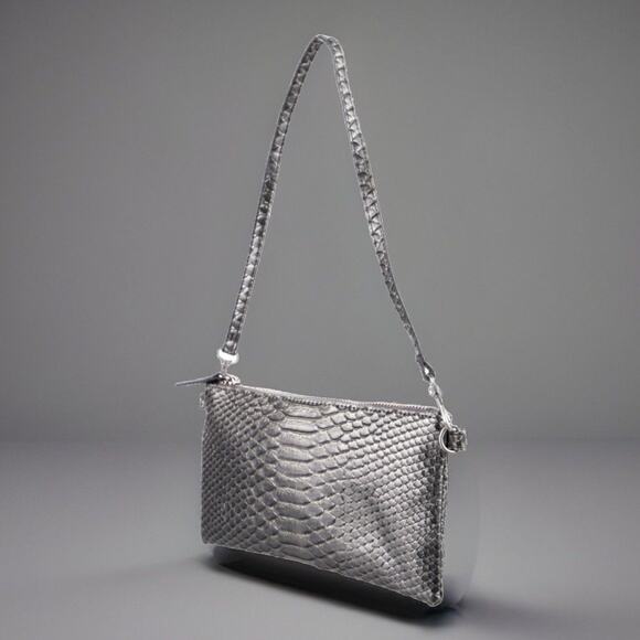 Devi Kroell Metallic Python Shoulder Bag - Picture 3 of 6